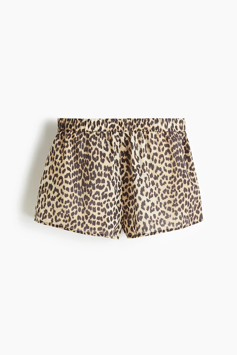 Short de plage en coton