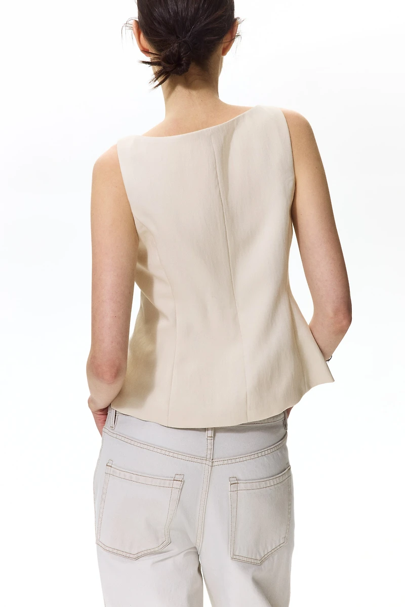 Gilet sans manches ajusté