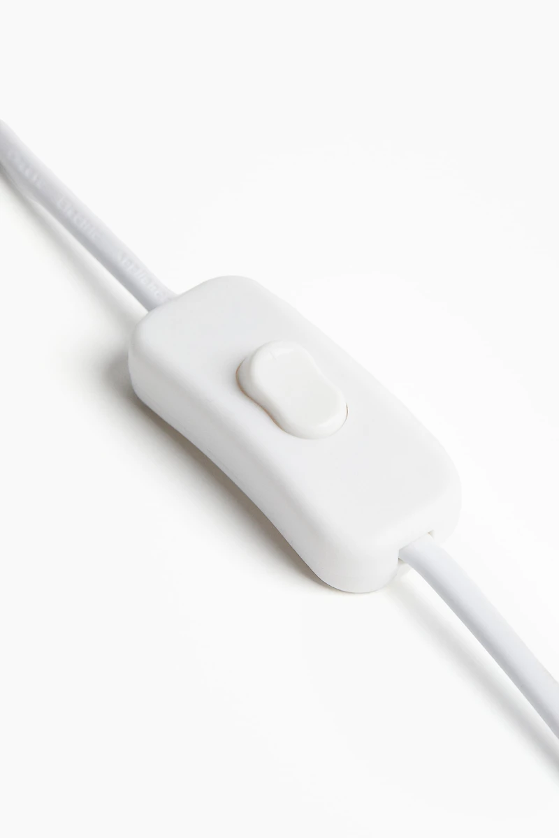 Grande lampe de table habillée textile