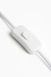 Grande lampe de table habillée textile