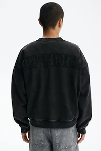 Oversized Fit washed-look sweatshirt