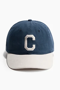 Cotton Cap with Embroidered Motif