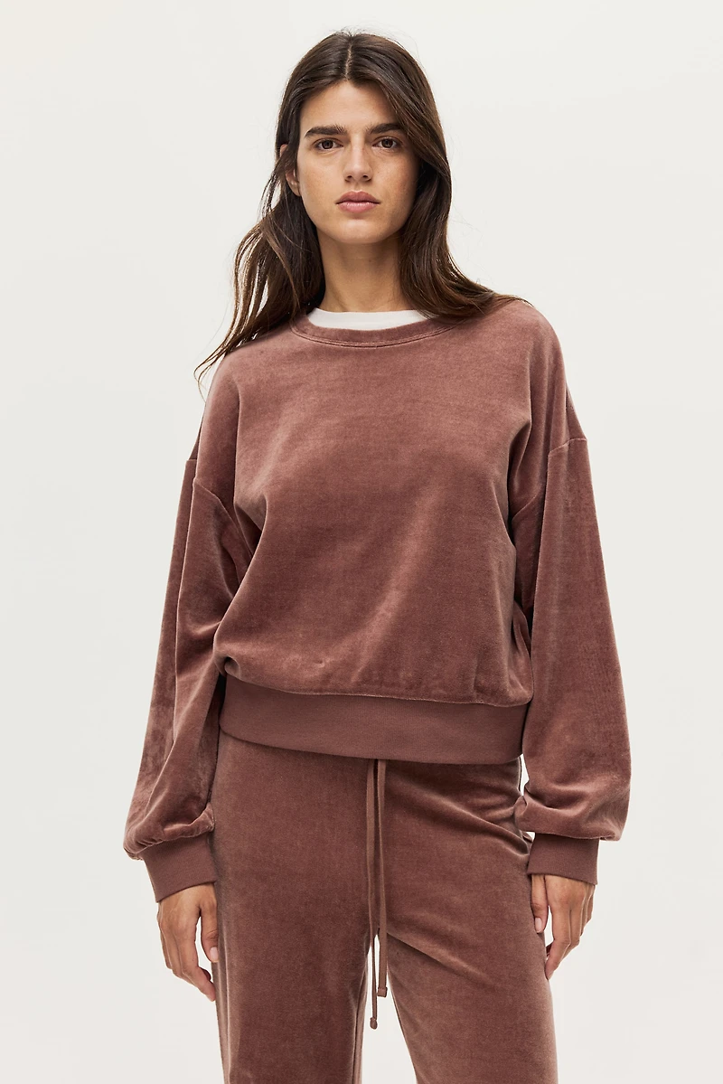 Velour Sweatshirt
