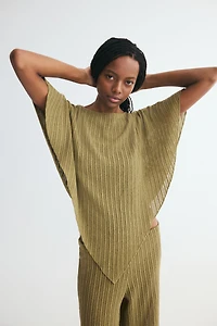 Rib-Knit Cape