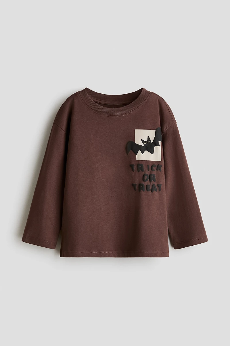 Long-Sleeved Printed T-Shirt