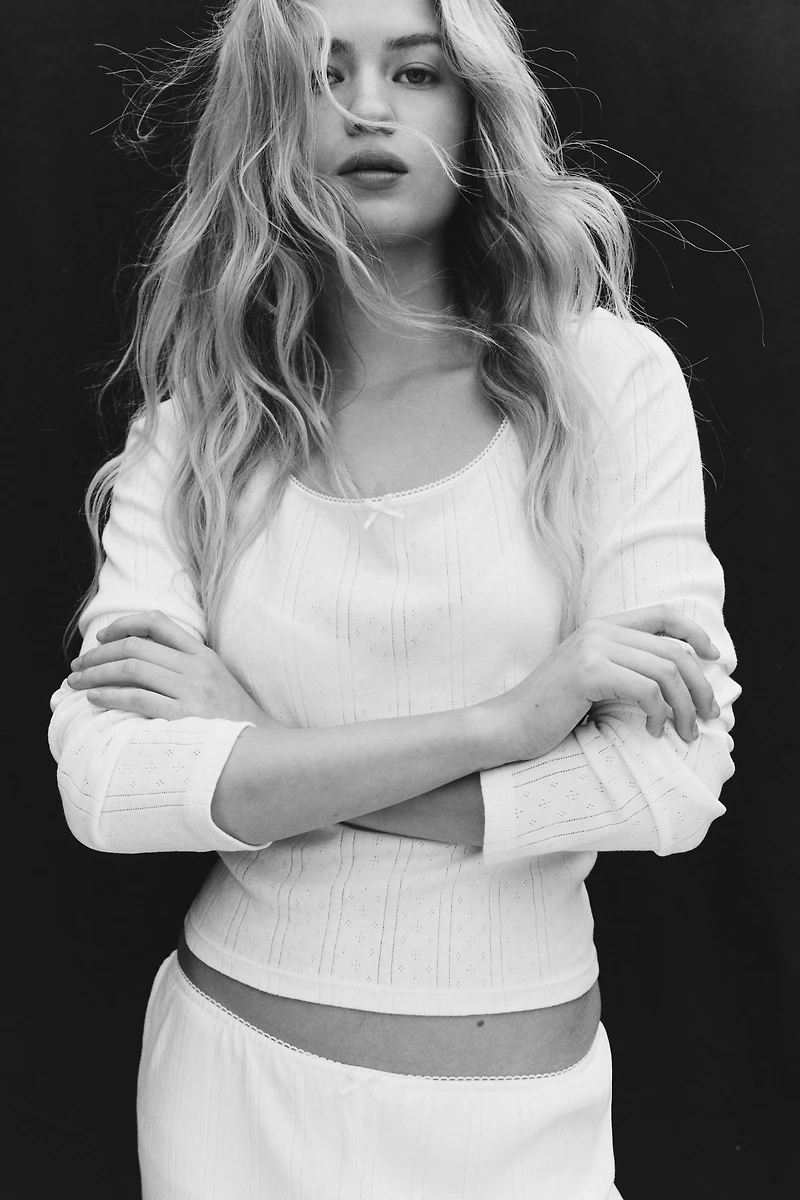 Cotton Pointelle Pajamas