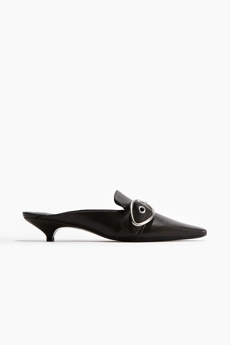 Kitten-Heeled Mules