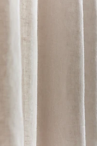 One-pack Long and Wide Linen-Blend Curtain Panel