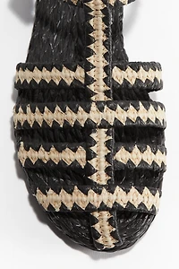 Straw Fisherman Sandals