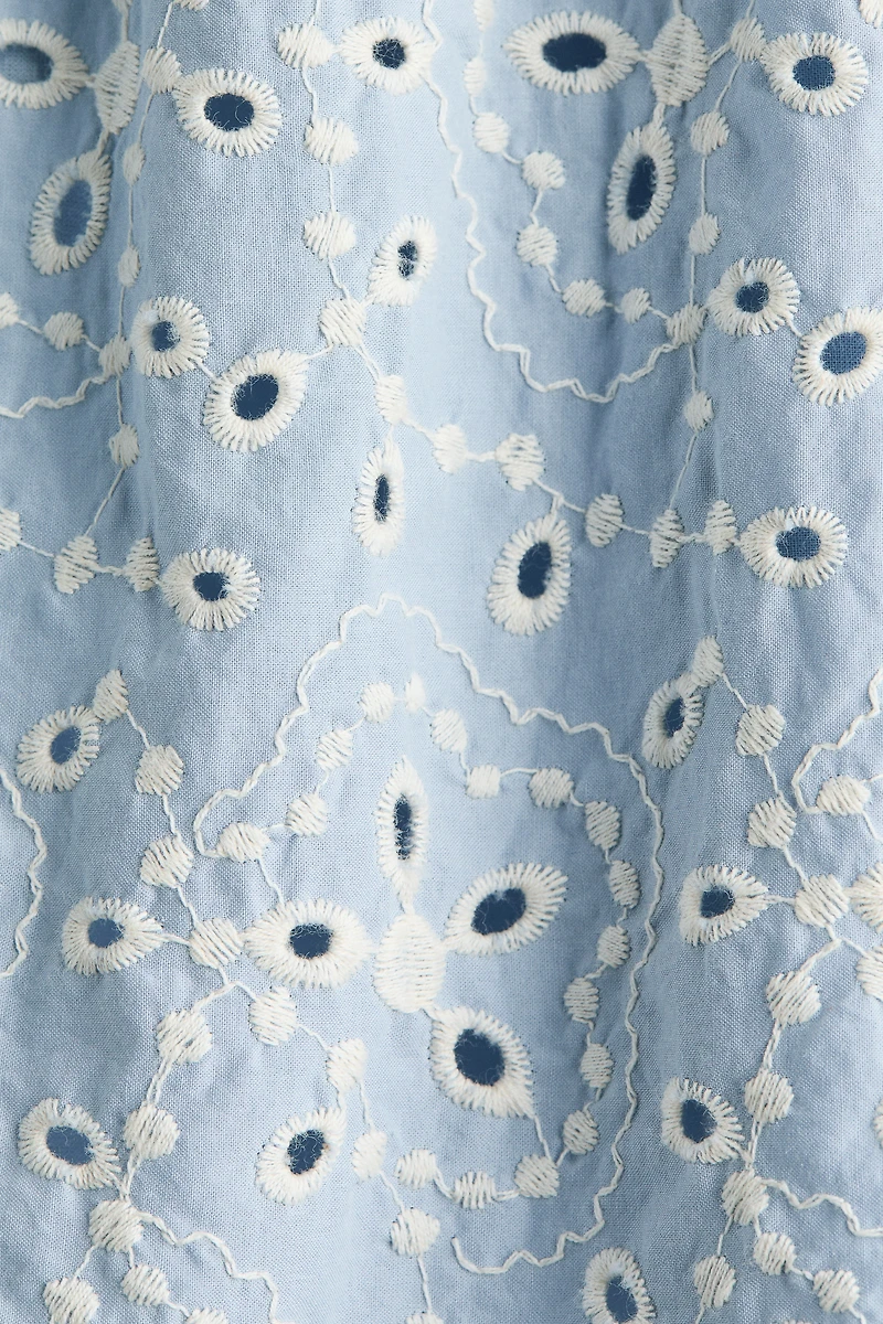 Eyelet-Embroidered Cotton Dress