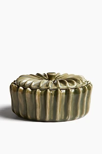Scented Candle Stoneware Holder
