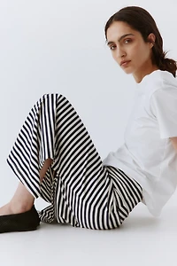 Cotton Skirt with Foldover Waist
