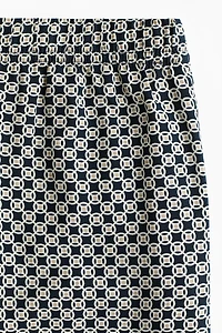 Wide-cut Pull-on Pants