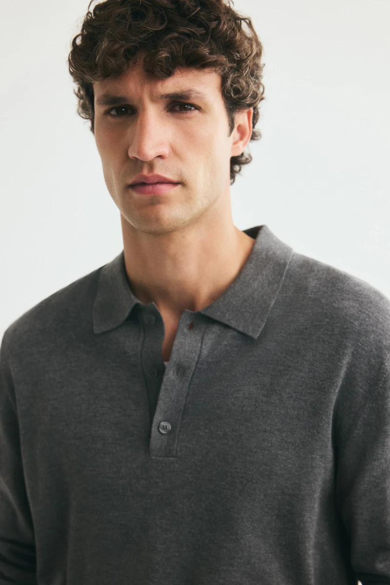 Regular-Fit Knit Polo Shirt