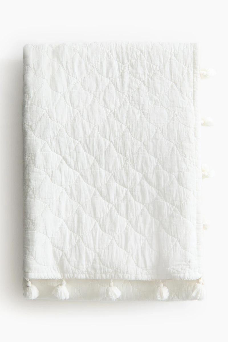 Jeté de lit matelassé en coton