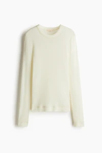 Rib-Knit Wool Top