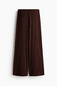 Pantalon froissé avec cordons de serrage