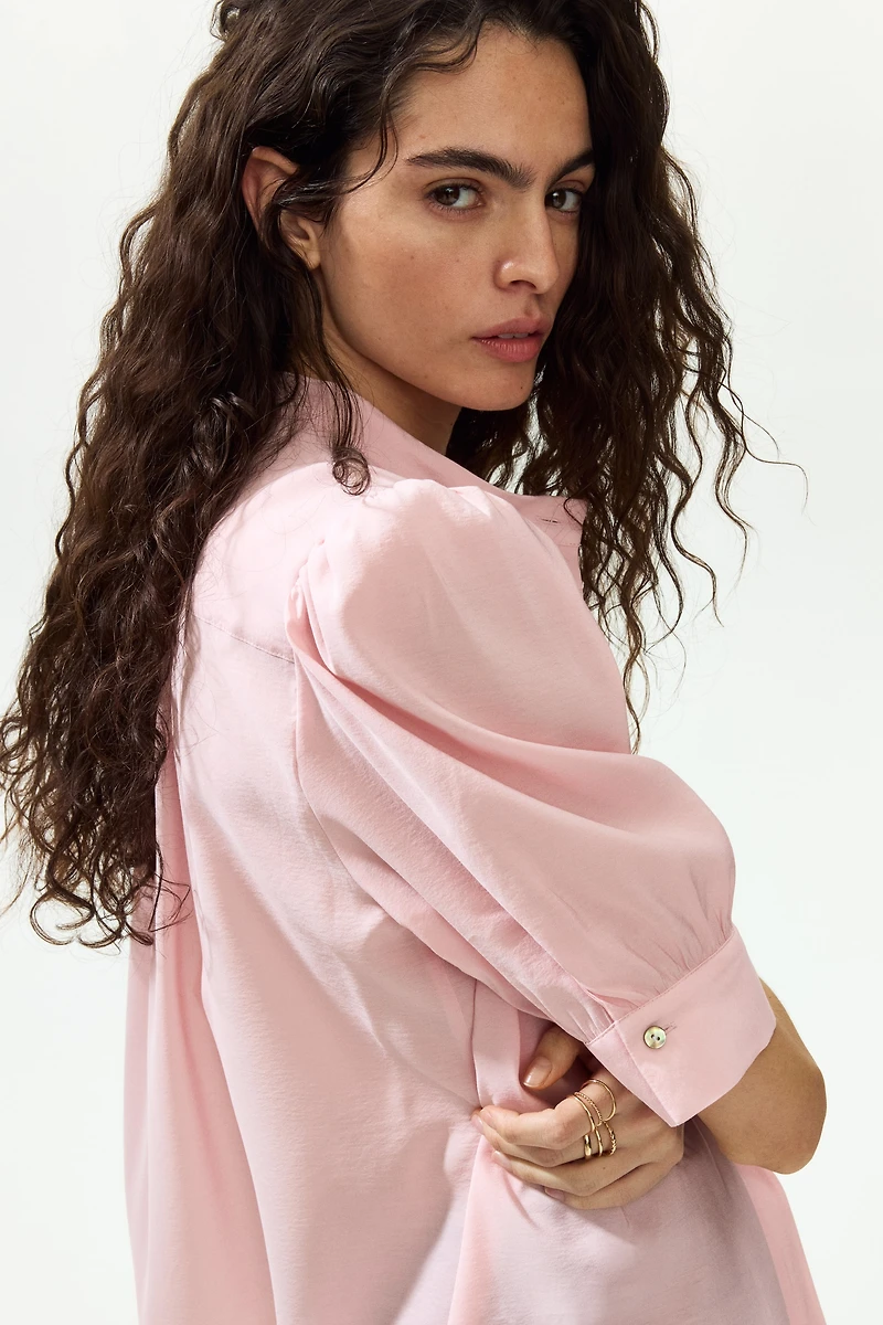 Blouse à manches bouffantes