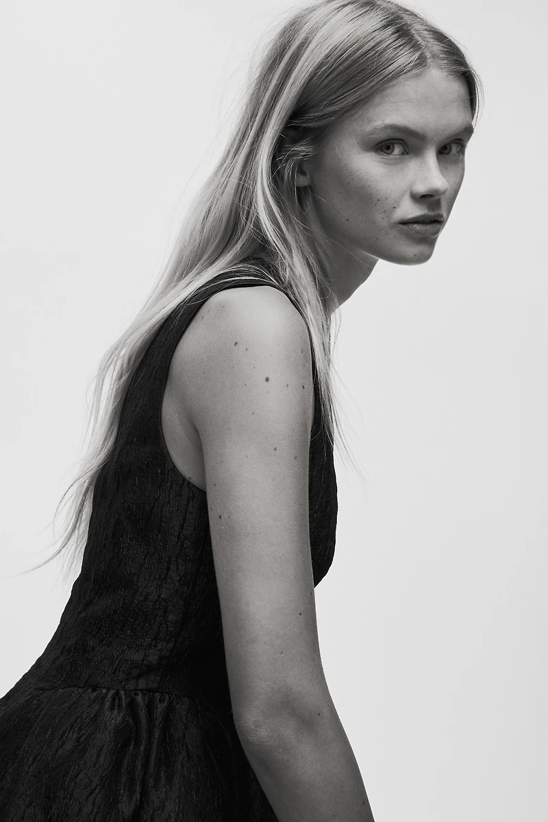 Jacquard-Weave Dress