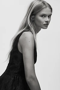 Jacquard-Weave Dress