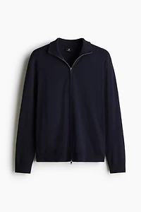 Slip-Fit Cardigan with Zipper