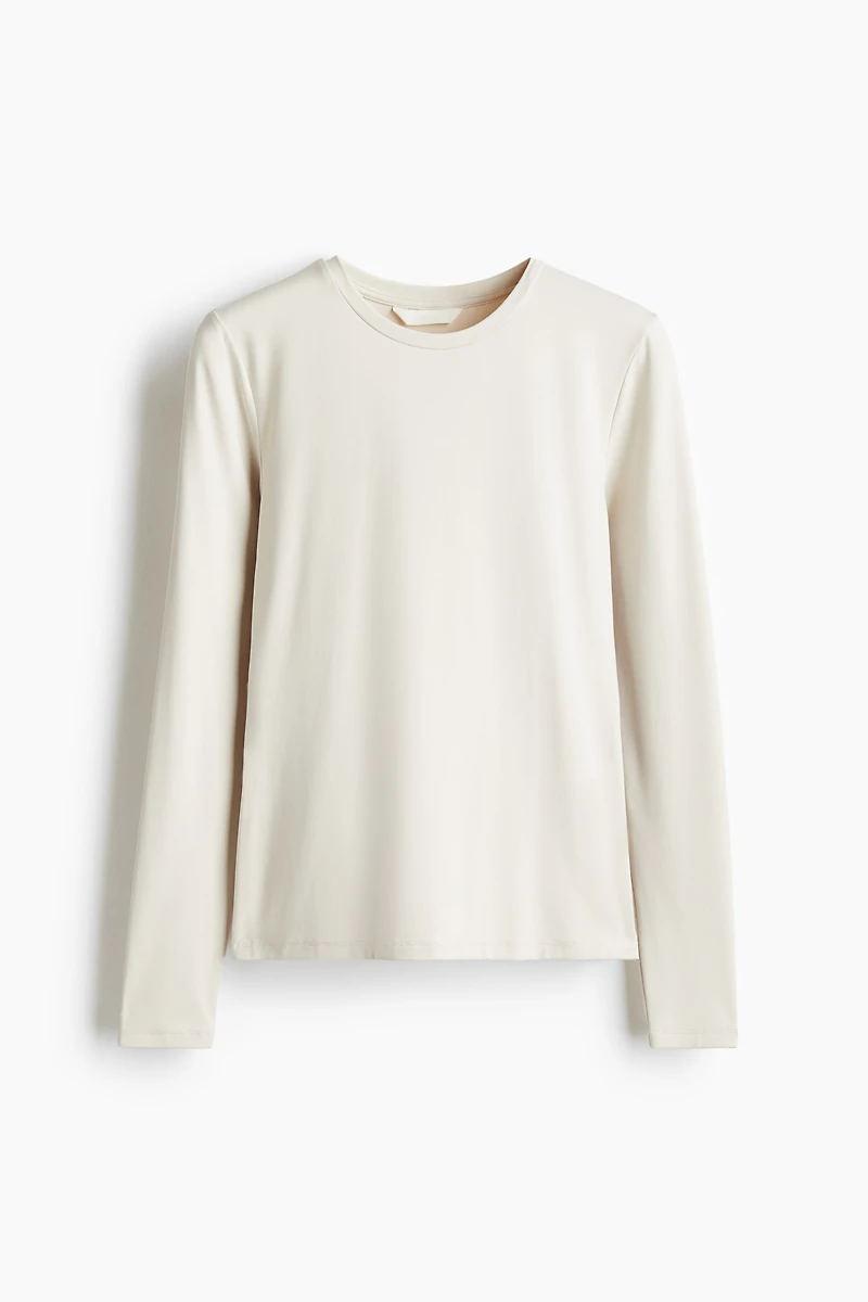 Long-sleeved Microfiber Top