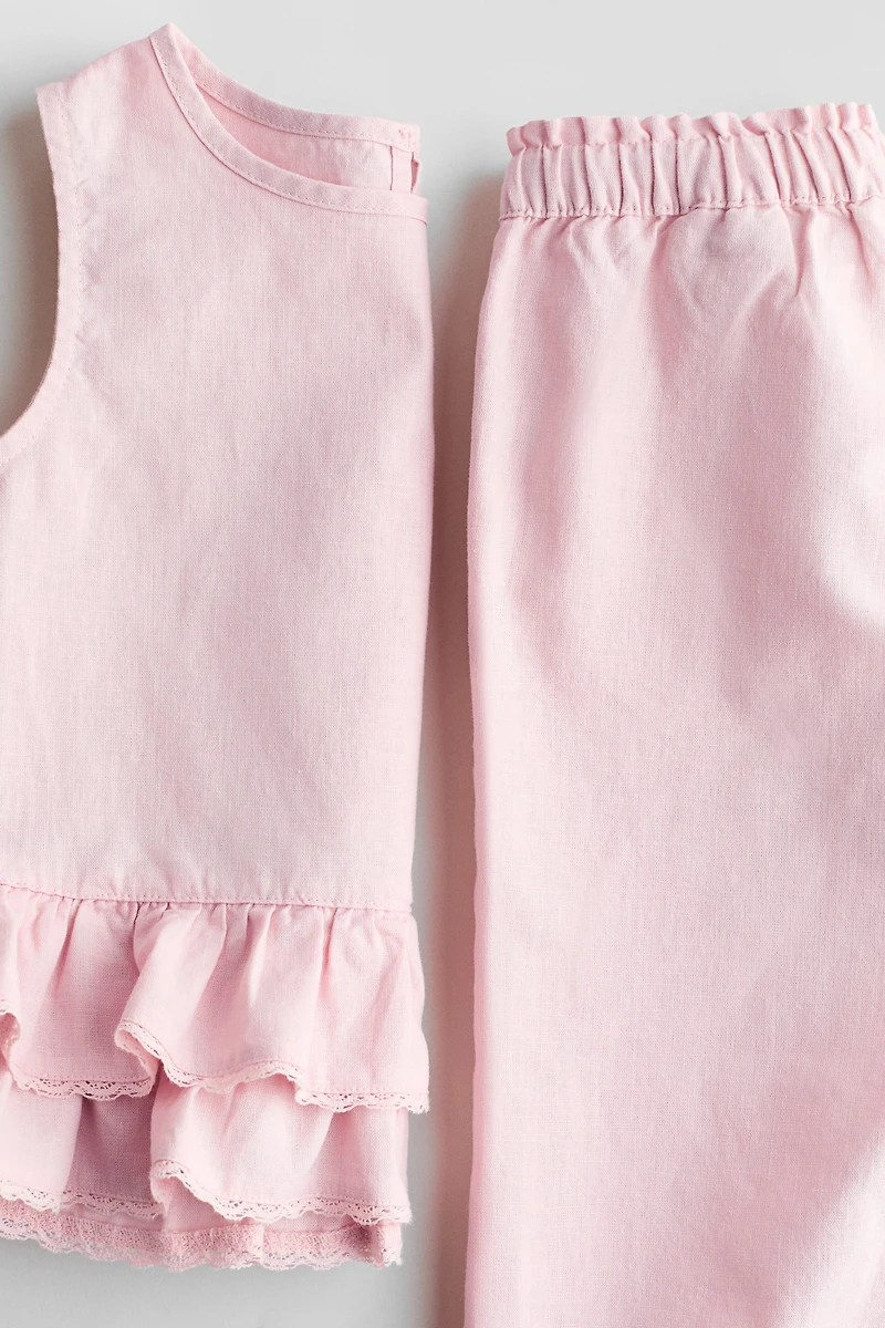 2-Piece Linen-Blend Set