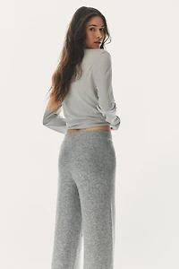 Fine-knit Pants