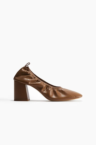 Block-Heeled Pumps