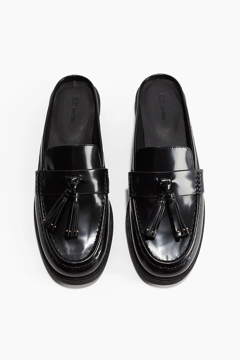 Leather Mule Loafers