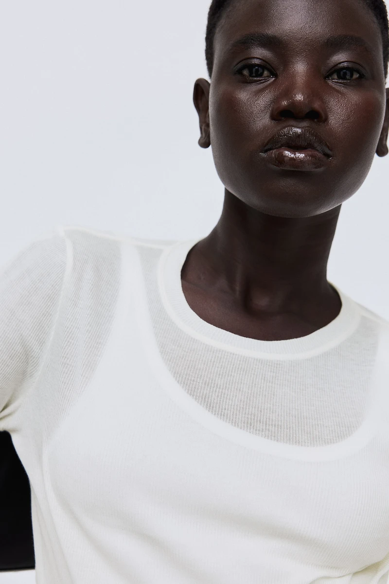 Ribbed Pima Cotton Top