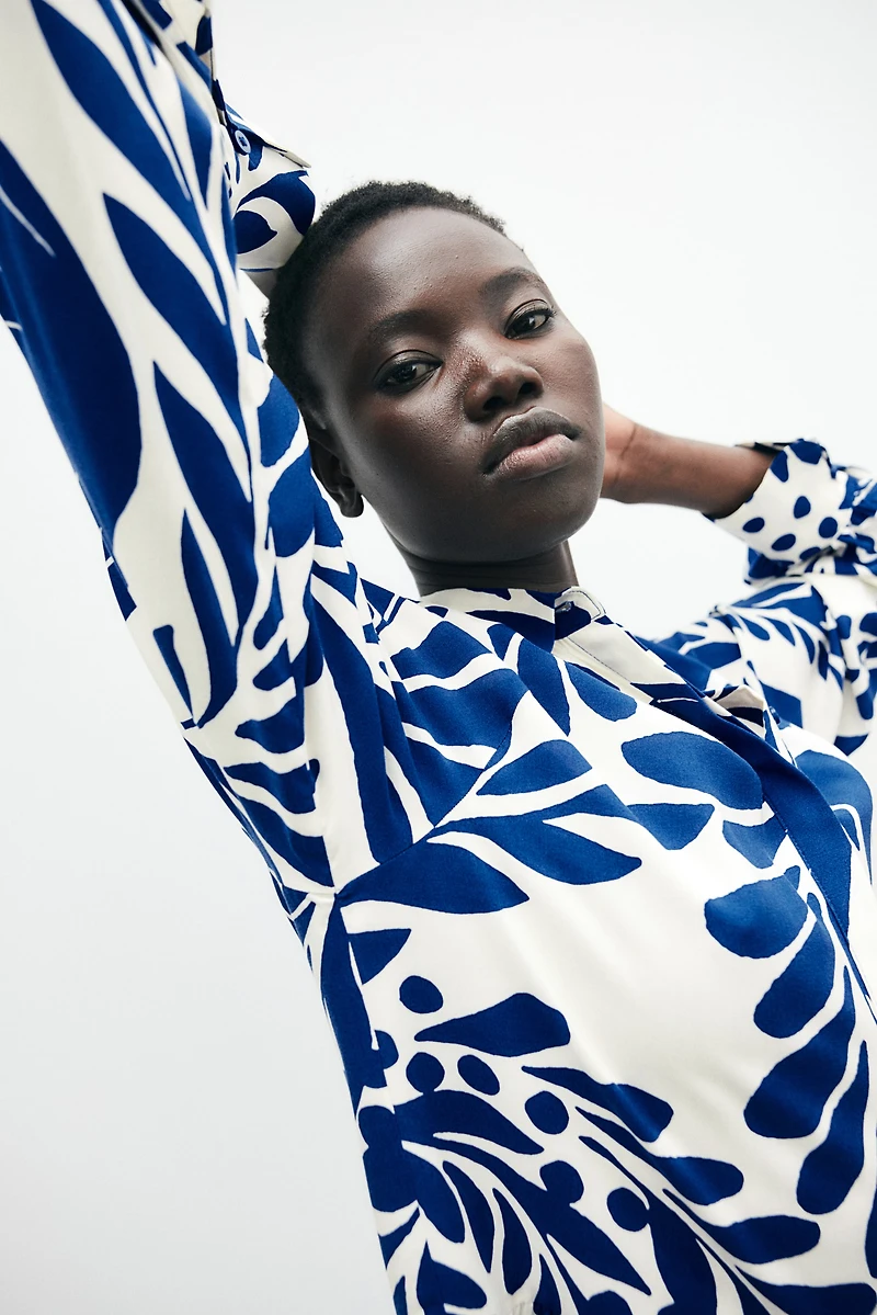 Robe chemisier en viscose