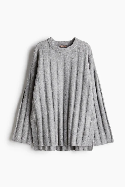Oversized Rib-knit Sweater