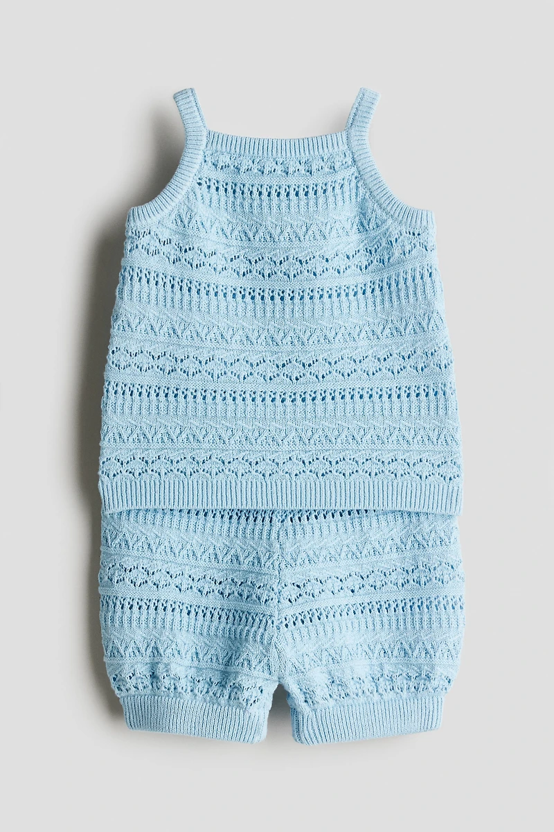 2-Piece Pattern-Knit Set