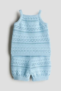 2-Piece Pattern-Knit Set
