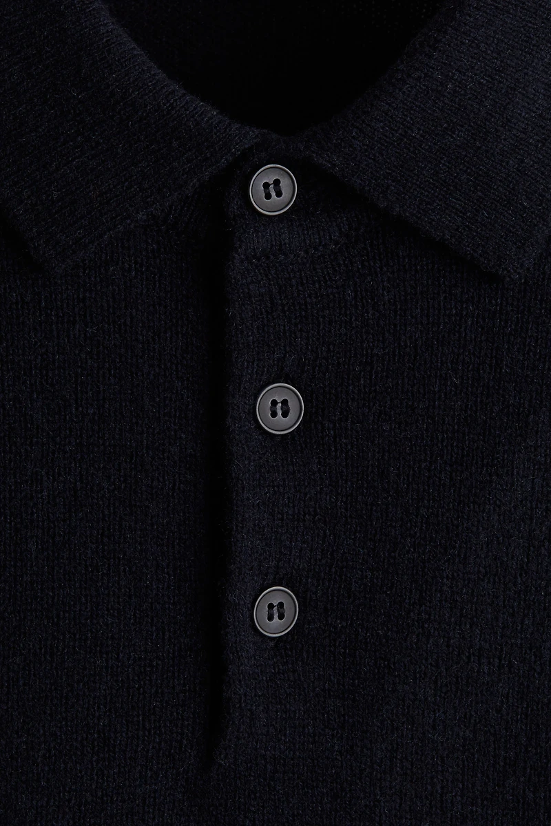 Regular-Fit Wool Polo Shirt