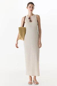 MAMA Textured Jersey Dress