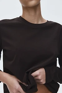 Long-Sleeved Cotton Top