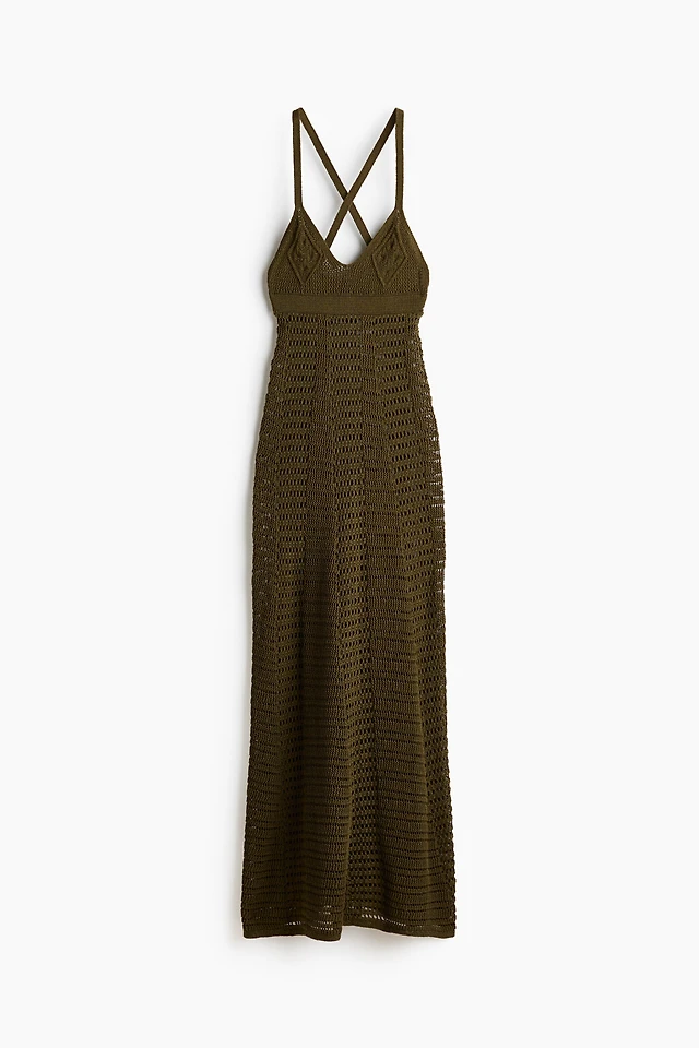 H&M Crochet-Look Maxi Dress | Pacific City H&M Crochet-Look Maxi Dress | Pacific City