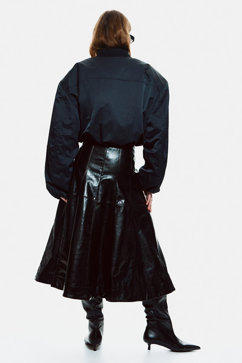 Bomber Jacket with Shoulder Pads