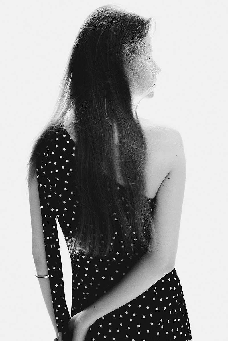 Scarf-Detail Satin Dress