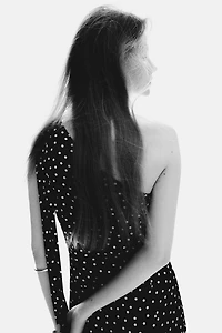 Scarf-Detail Satin Dress