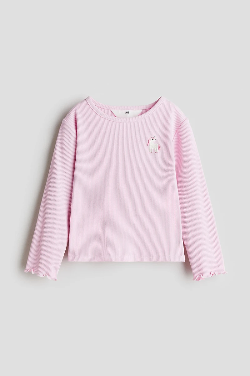 Cotton Top with Embroidered Detail