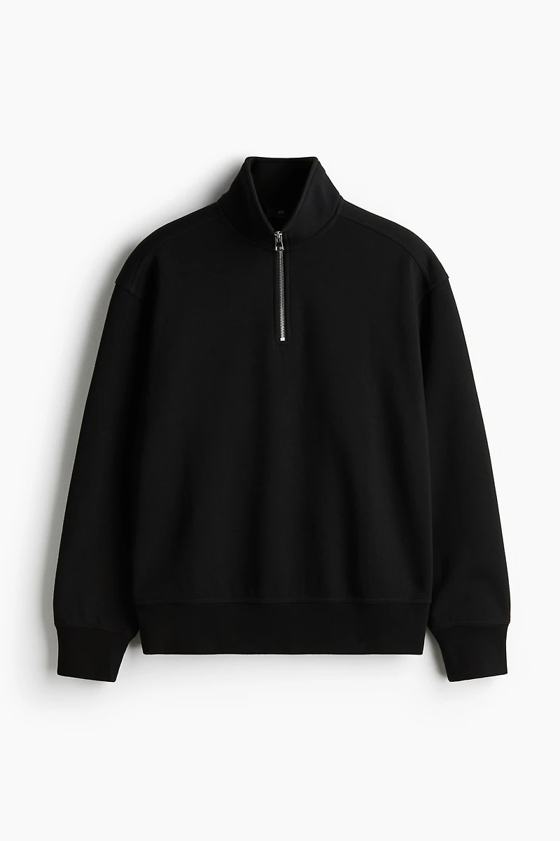 Loose Fit Half-Zip Sweatshirt
