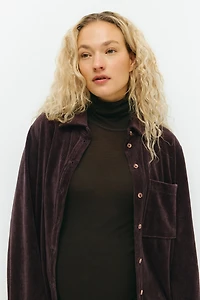 Chemise MAMA en velours côtelé