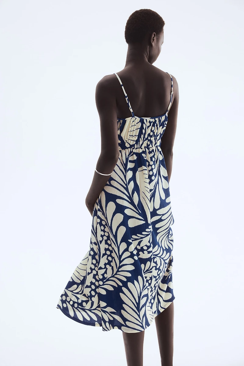 Robe en jersey froissé