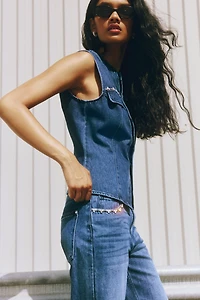 Jean ample taille haute