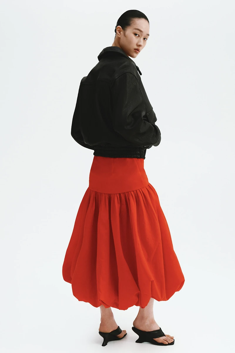 Midi Balloon Skirt
