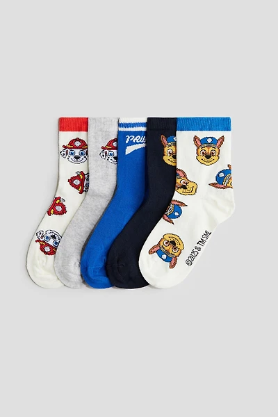 Lot de 5 paires chaussettes à motif
