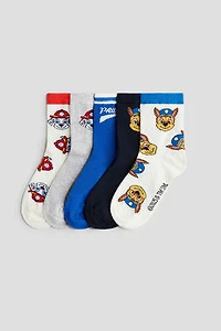 Lot de 5 paires chaussettes à motif